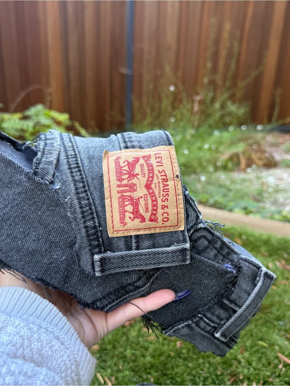 Repurposed Denim Levi’s Platform slides  - Classic Levi Strauss Denim